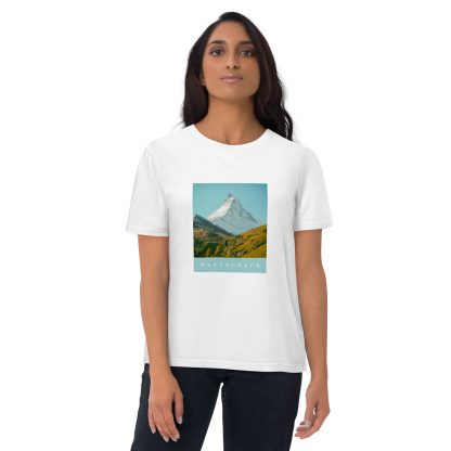 Matterhorn - A Snow-Capped Swiss Icon - Organic Cotton T-Shirt - Image 4