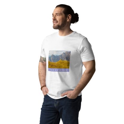 Golden Dusk - Swiss Alps Switzerland Organic Cotton T-Shirt - Image 3