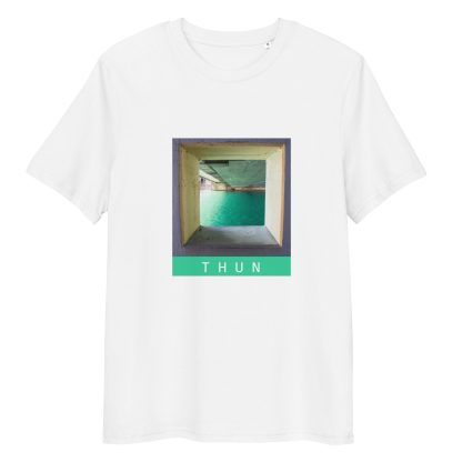 Thun Switzerland Aare River Scenic View Organic Cotton T-Shirt – Alpine Window Photo Print - Image 12